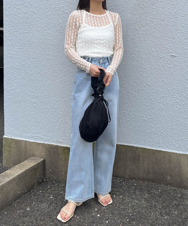 ｈalter neck cami + lace tops