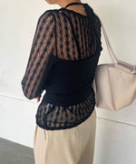 ｈalter neck cami + lace tops