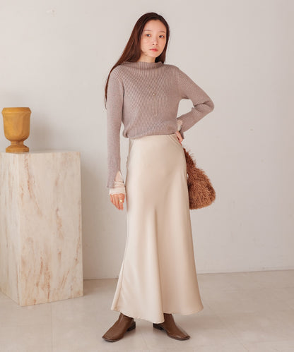 satin narrow skirt