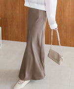 【M・Lサイズ展開】サテンナロースカート
