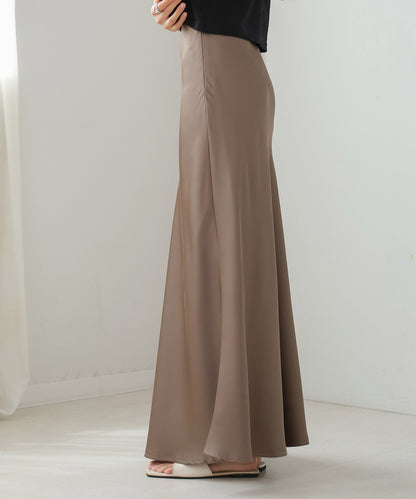 satin narrow skirt