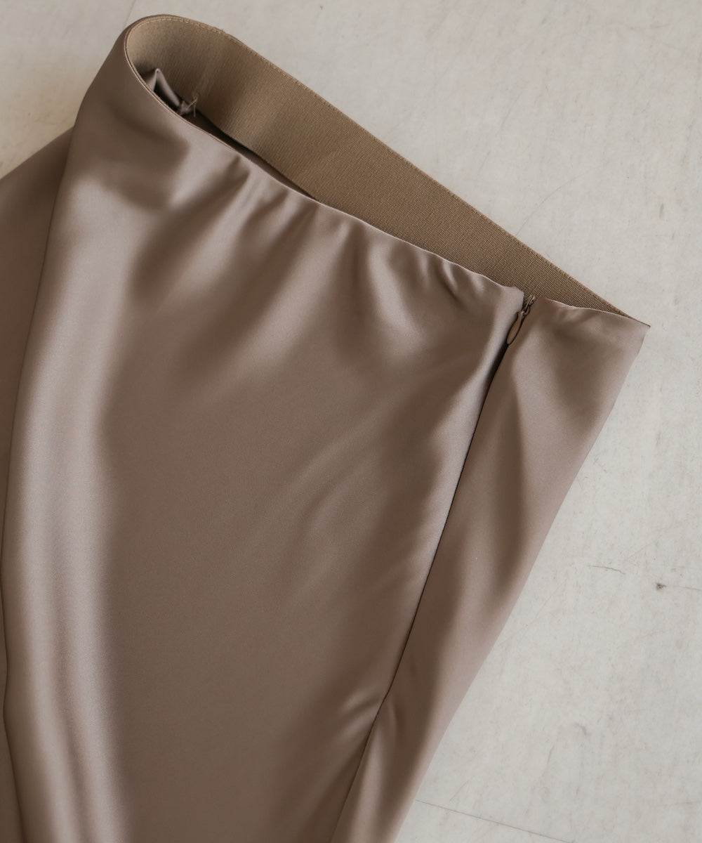 satin narrow skirt