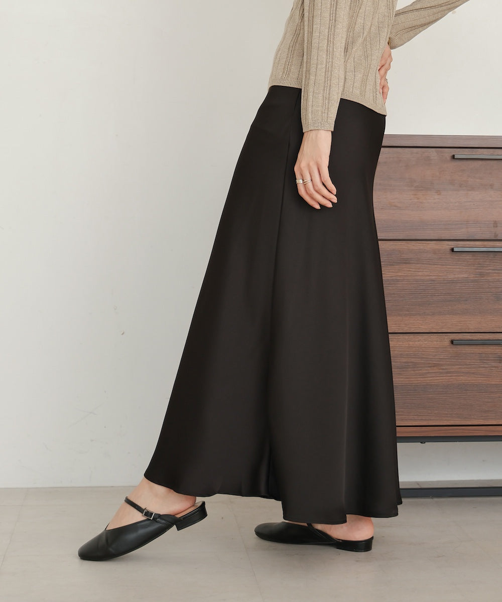 satin narrow skirt