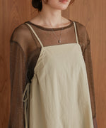 side ribbon cami onepiece
