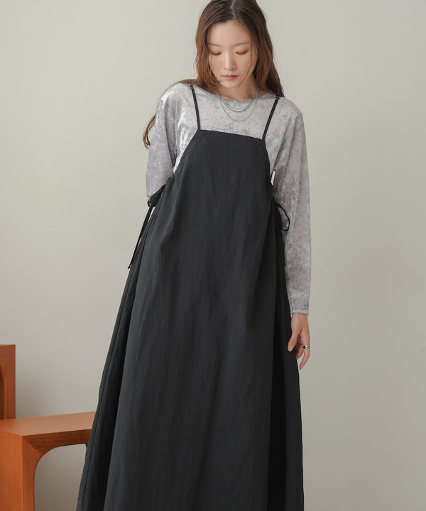 side ribbon cami onepiece