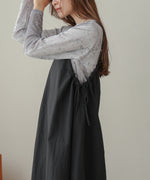 side ribbon cami onepiece