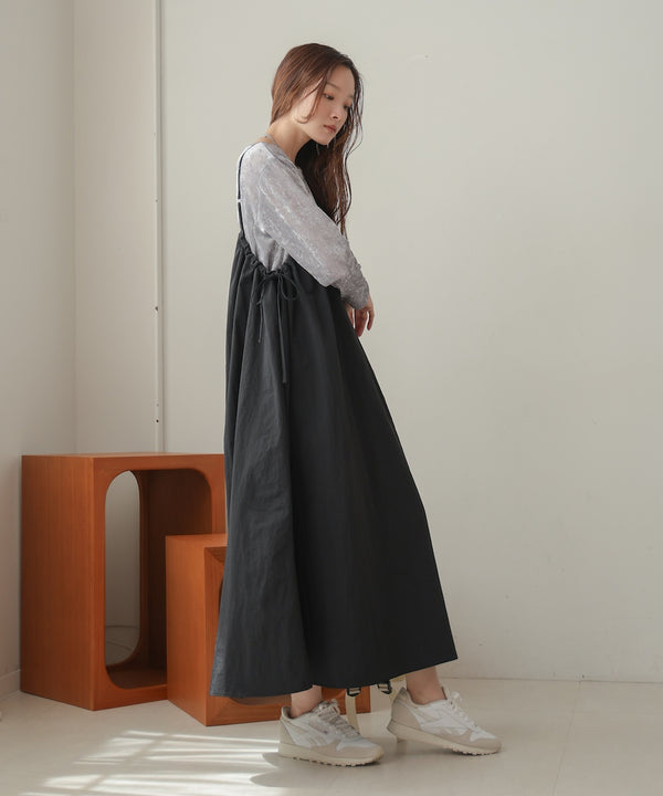 side ribbon cami onepiece