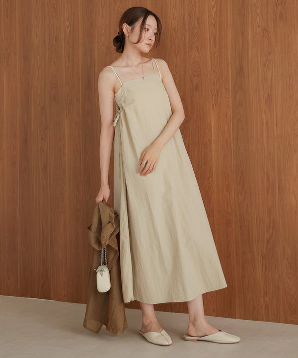 side ribbon cami onepiece