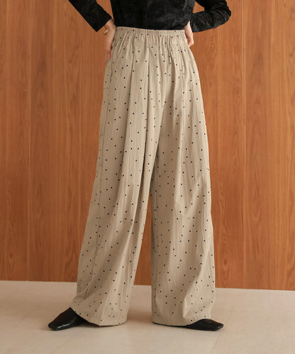 dot relaxed pants