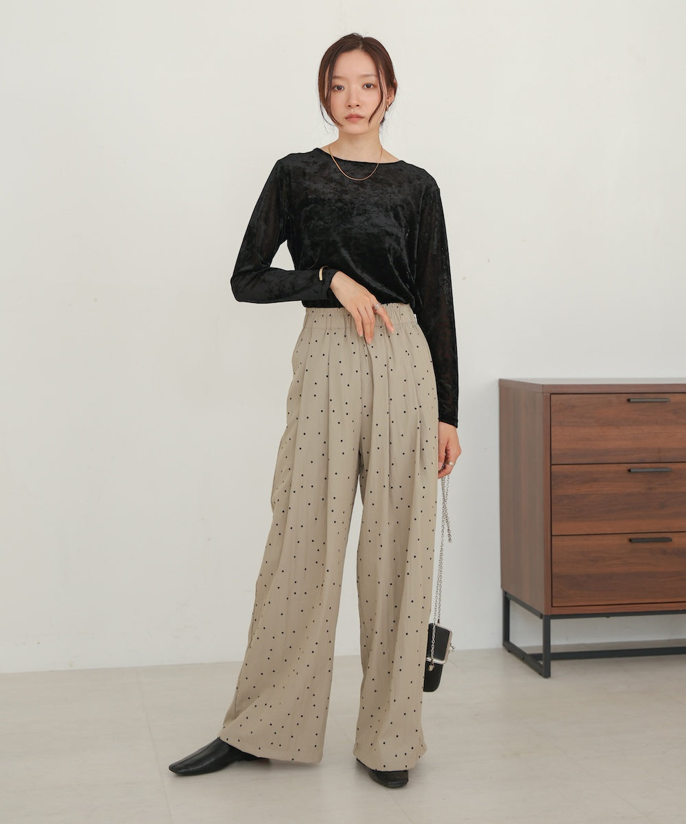 dot relaxed pants