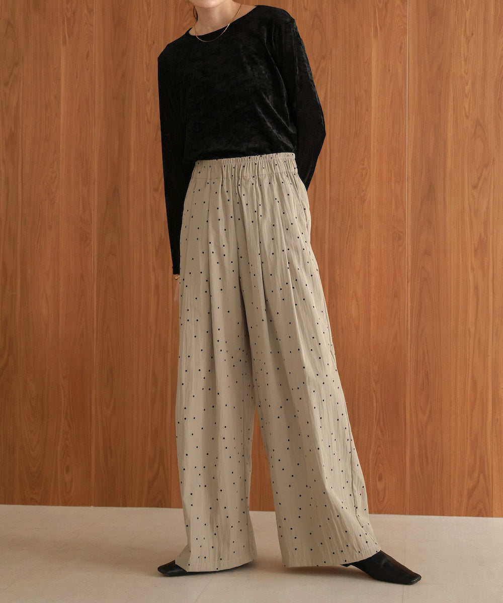 dot relaxed pants