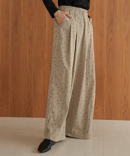 dot relaxed pants