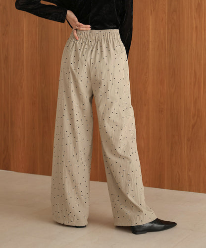 dot relaxed pants