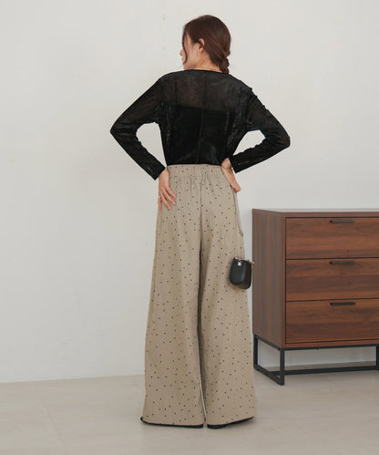 dot relaxed pants