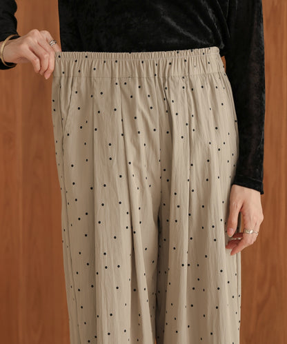 dot relaxed pants