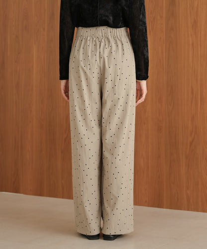 dot relaxed pants