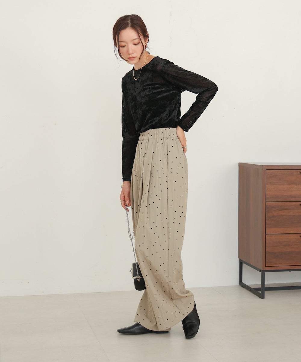 dot relaxed pants