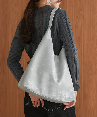 shiny triangle bag