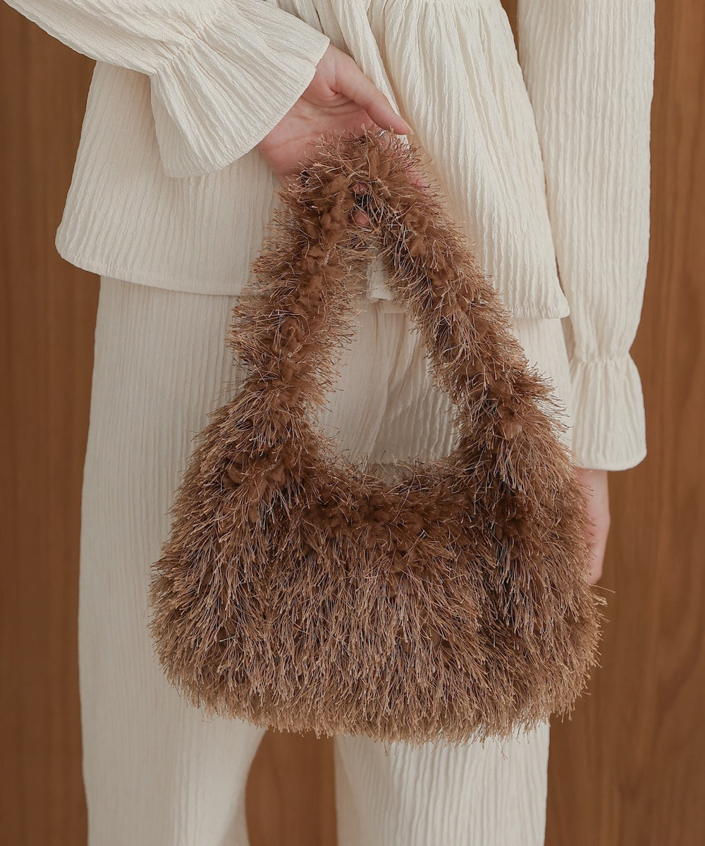 one handle feather bag