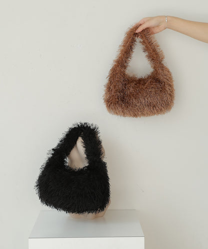 one handle feather bag