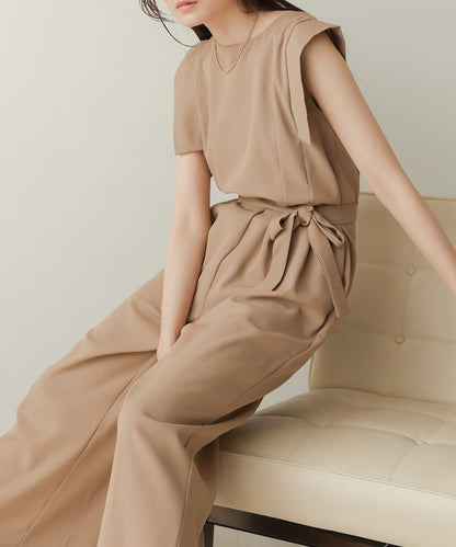 belted jumpsuit