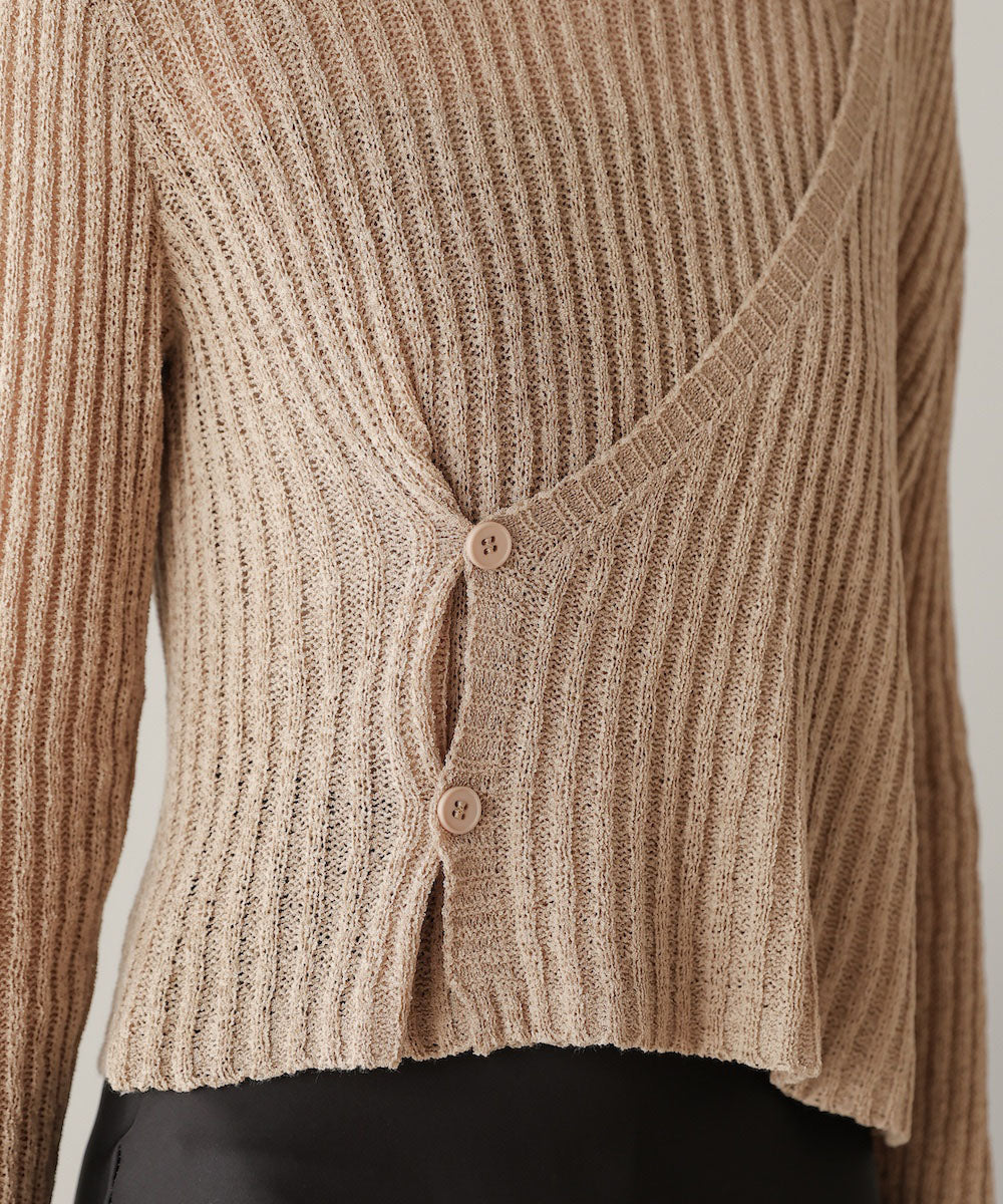 layered design knit top