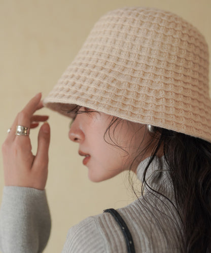 knitted bucket hat