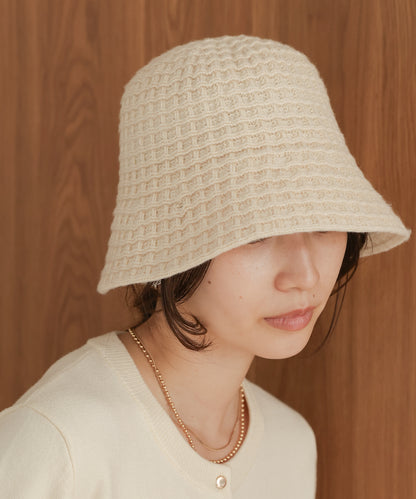 knitted bucket hat