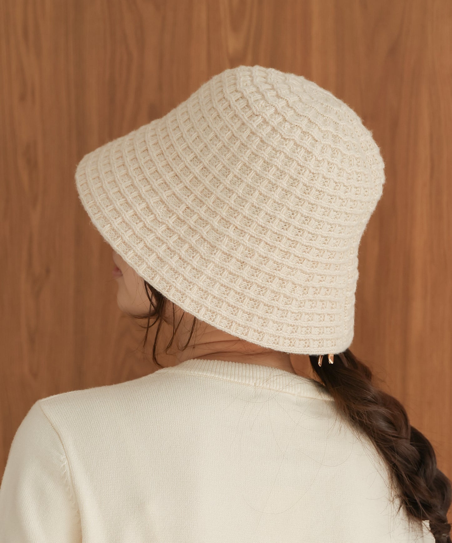 knitted bucket hat