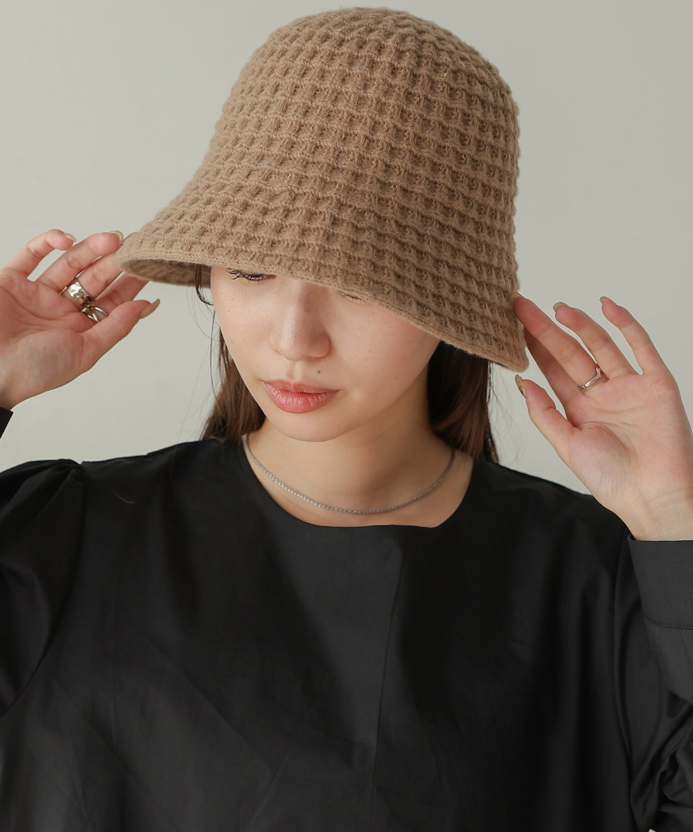 knitted bucket hat