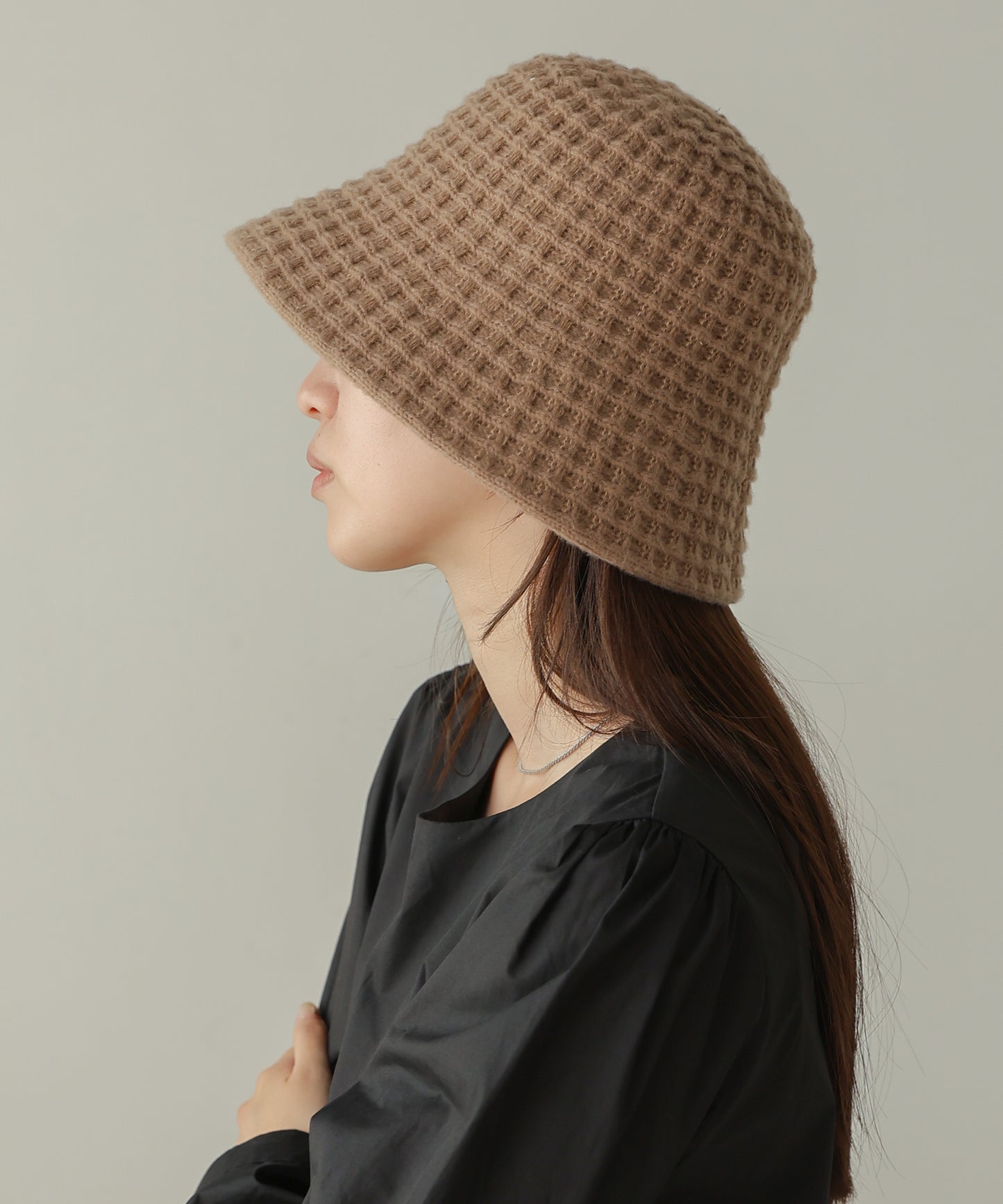 knitted bucket hat