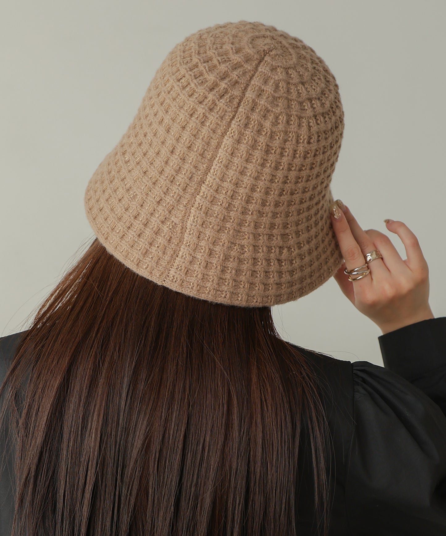 knitted bucket hat