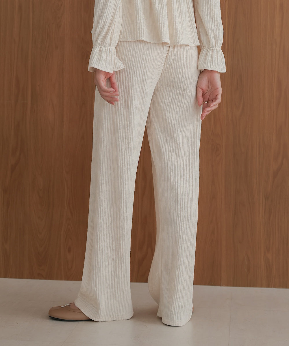 square neck tops + relaxed pants setup