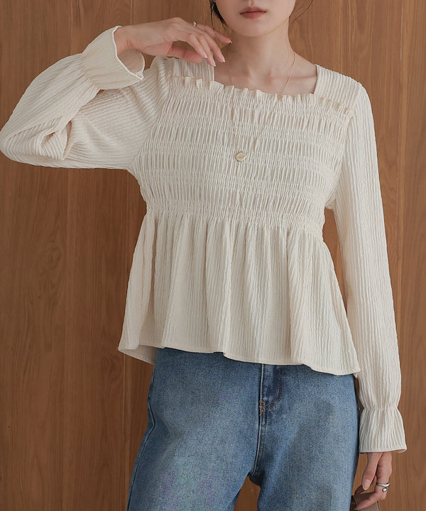 square neck tops + relaxed pants setup