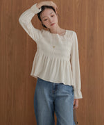 square neck tops + relaxed pants setup