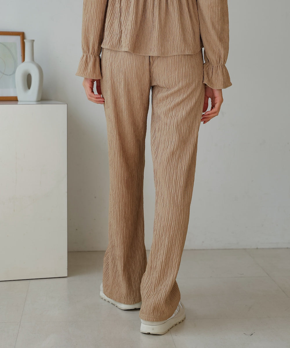 square neck tops + relaxed pants setup