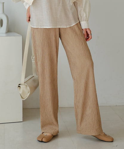 ［TIMESALE］square neck tops + relaxed pants setup