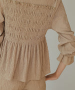 square neck tops + relaxed pants setup