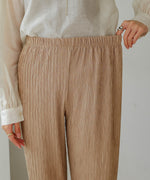 square neck tops + relaxed pants setup