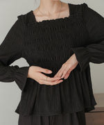 square neck tops + relaxed pants setup