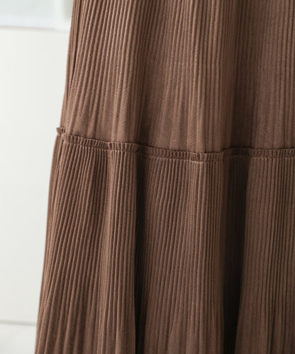 velor pleated skirt