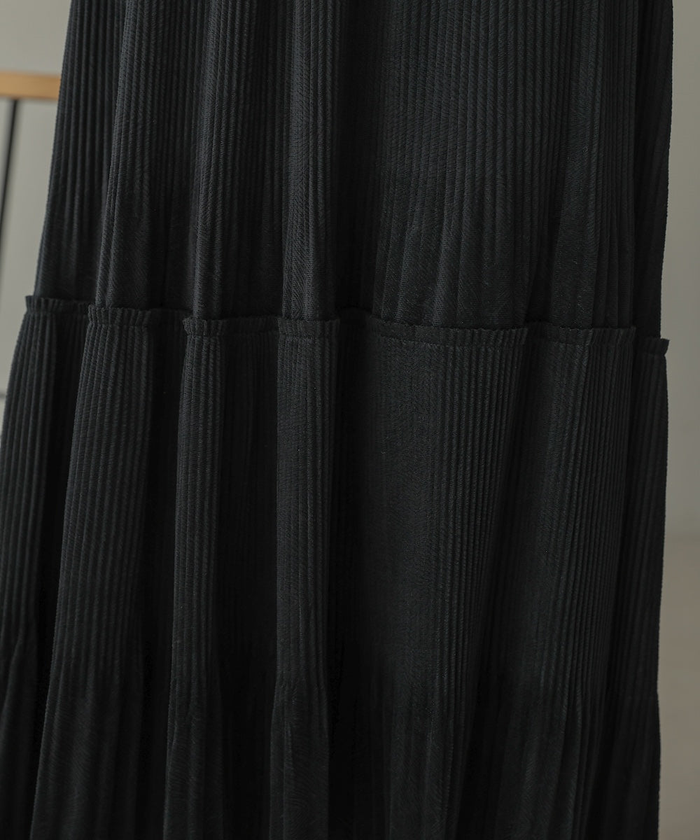 velor pleated skirt