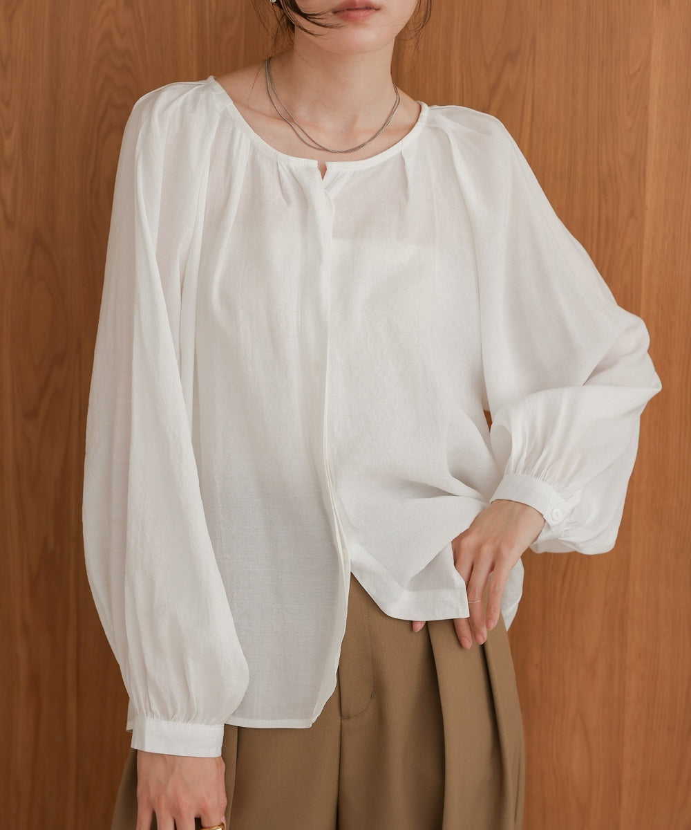 front tuck blouse