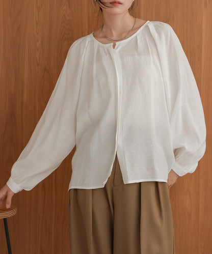 front tuck blouse