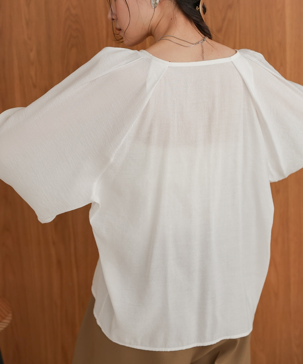 front tuck blouse