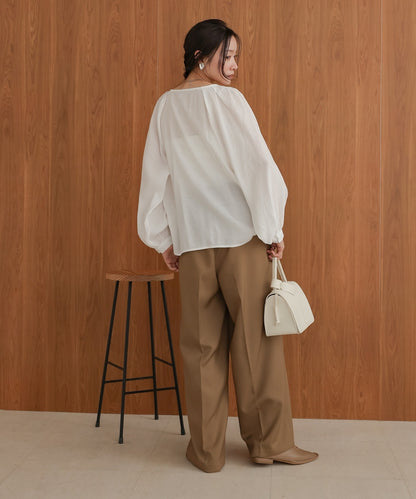 front tuck blouse