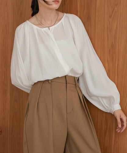 front tuck blouse