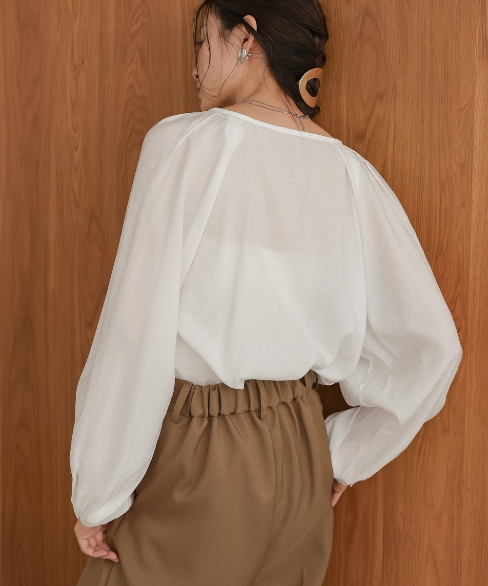 front tuck blouse