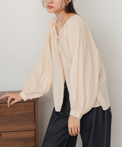 front tuck blouse