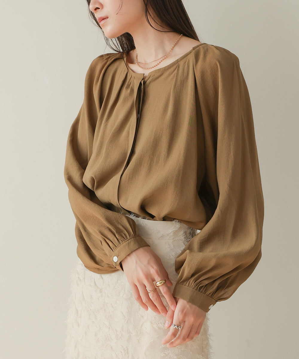 front tuck blouse